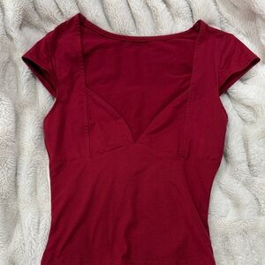 Elegant Red Women's Top